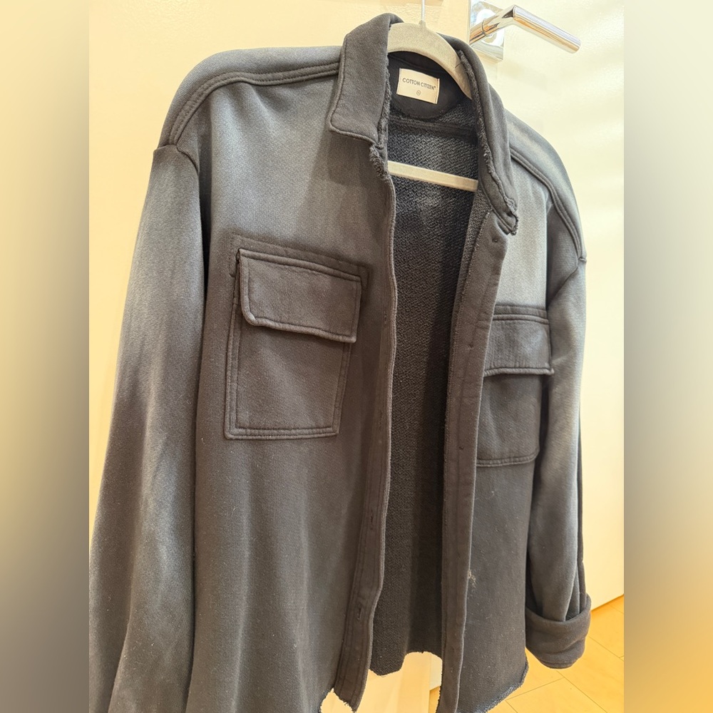 Cotton Citizen Charcoal Cardigan Sweater